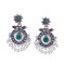 Indian Oxidized Jhumka Earrings for Women - Round Oxidized Jhumki Ethnic Chandbali Earrings Faux Pearls with Oxidized Platting Bollywood Style Dangle Earring Jewelry for Bride Gift for Her